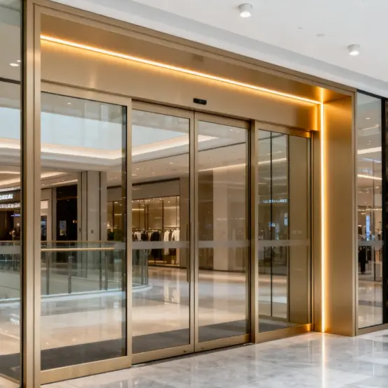 Elektrické dvere z hliníkovej zliatiny