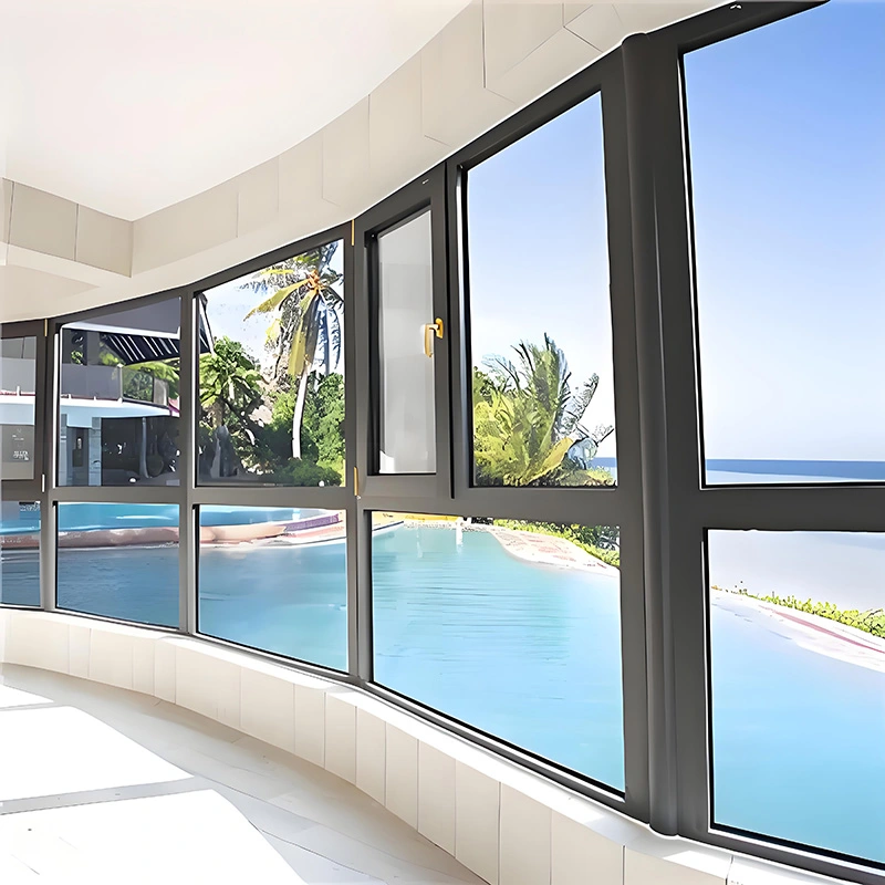 Okná s otváraním dovnútra z hliníkovej zliatiny