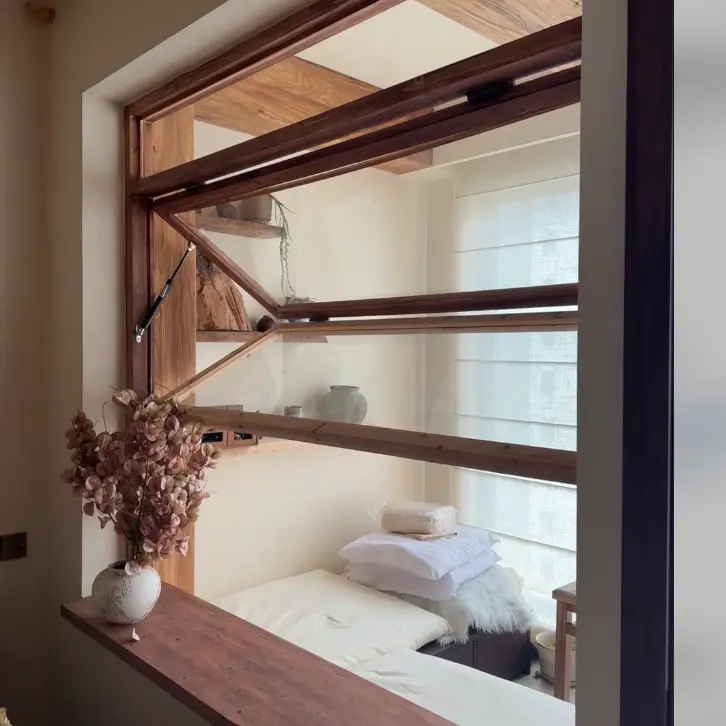 Okná s horným závesom z hliníkovej zliatiny